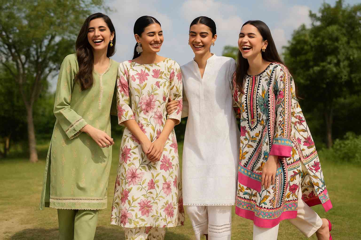 lawn dress designs ideas